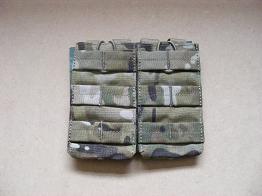 Double M4 open mag pouch